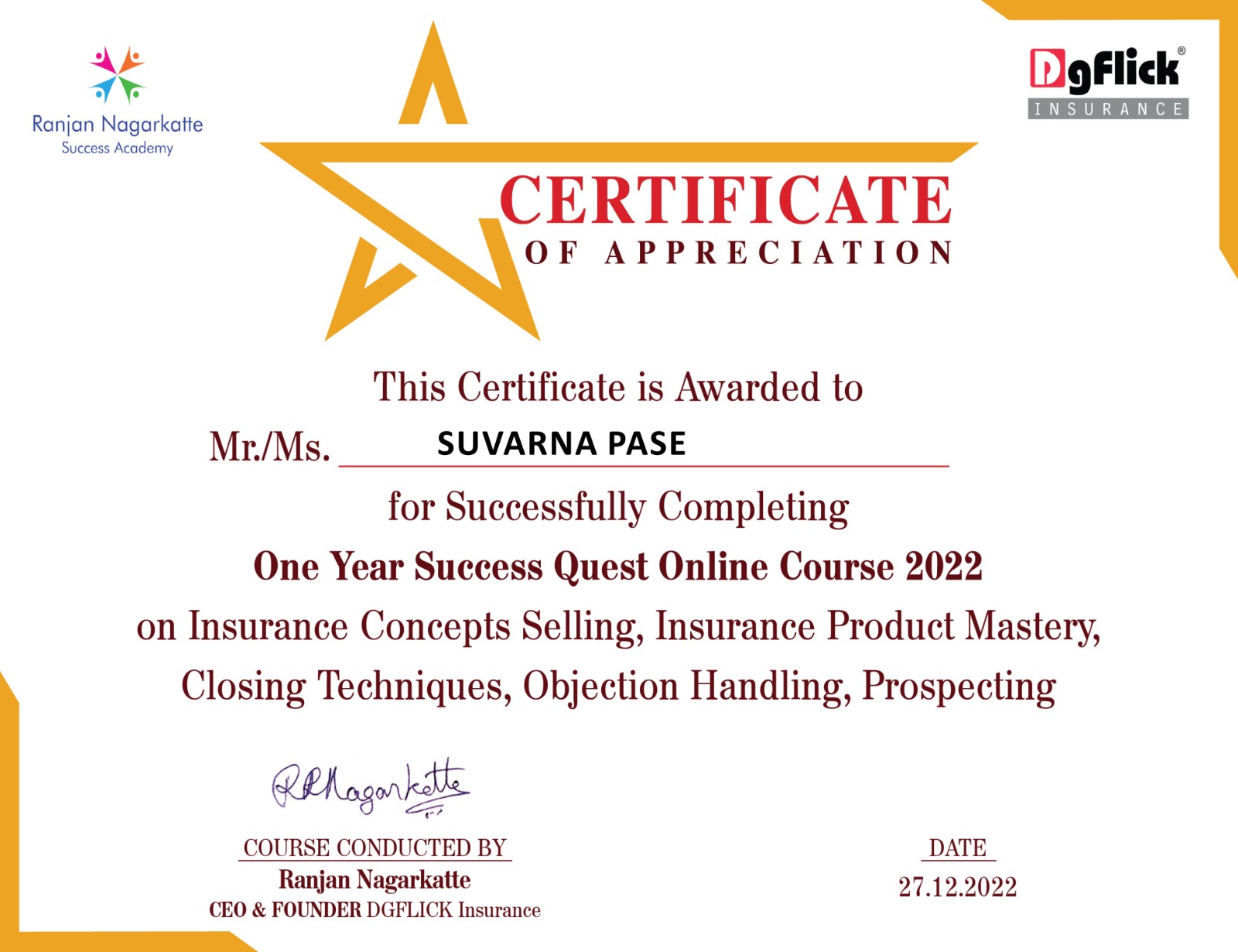 Success Quest Online Course 2022